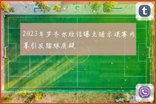 2023年罗齐尔短信曝光暗示退赛内幕引发赌球质疑